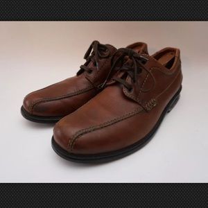 Mens Clarks 10.5 Classic Leather Lace Up Walking